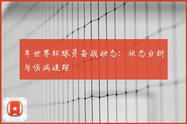 年世界杯球员备战动态：状态分析与伤病追踪